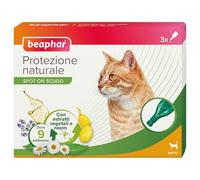 Beaphar Protezione Naturale, Spot-On Scudo per Gatto, con Olio di Neem e Piretro Vegetale, 9 Settimane di Protezione, 3 Pipette da 2 ml