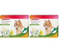 Beaphar Protezione Naturale, Spot-On Scudo per Gatto, con Olio di Neem e Piretro Vegetale, 9 Settimane di Protezione, 3 Pipette da 2 ml (Confezione da 2)