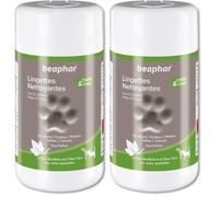 Beaphar Salviette per la Pulizia di Zampe e Gatti, per Cani, Pellicce, Occhi e Orecchie, 100 salviette (Confezione da 2)