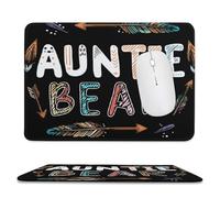 Bear And Auntie Tappetini Mouse Soffice Mousepad Bordo Cucito Tappetino Mouse per Casa Computer Gioco 25X30Cm