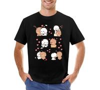 Bear And Panda Bubu Dudu Balloon T-Shirt Quick Drying t-Shirt Sweat Shirt Oversized t Shirt Men Black XL Black XL Color L