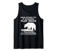 Bear Attack Tip Divertente Campeggio Sarcastico Escursionismo Uomo Donna Canotta
