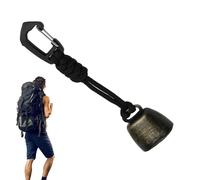 Bear Bell - Campanello di protezione per orso, ciondolo in metallo per esterni, accessorio da campeggio con funzione muto, sicurezza per escursioni, attrezzatura di sicurezza per animali selvatici