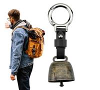 Bear Bell - Mini allarme di sicurezza rumoroso da 11x3 cm, campanello portachiavi di sopravvivenza con cinturino, generatore di rumore leggero, allarme deterrente per animali | Escursionismo Campeggio