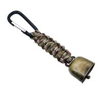 Bear Bell with Carabiner - Super Loud Hiking Safety Bell, Outdoor Camping Keychain, Vintage Strap Mountaineering Accessory, Wildlife Alert Tool for Backpacking Hiking Security Adventure