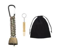 Bear Bells - Wilderness Gear Whistle Alert | Outdoor Bear Safety Bell with Whistle Alert Wildlife Warning During Backpacking, Camping, Walking, Biking, Climbing, And
