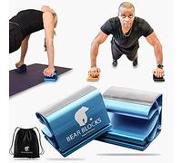 Bear Blocks Barre per flessioni, sicure, per allenamento della forza, perfette per palestra a casa e fitness in viaggio, leggere, antiscivolo