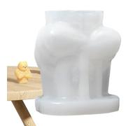 Bear Candle Mold - Cartoon Muscle Bear Silicone Mould, 3D Abs Design | Handmade Craft Ornament Tool For Candle Plaster Epoxy Creation | Desktop Home Decor Supply Durable Easy Release Mold