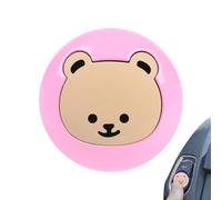 Bear Car Start Button Protective Cover - Decorative Push Ignition Accessory, Universal Charm | Driver Vehicle Interior Decor Piece for Outdoor Travel Trucks Boats Trip Daily Commuting