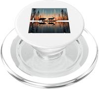 Bear Chasing Elk Lago Riflessione Sul Lago PopSockets PopGrip per MagSafe