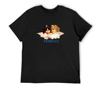 Bear Coming Fiorucci Angels Top Sweatshirt Short Sleeve Black S