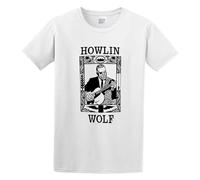 Bear Coming Howlin Wolf Delta Blues Soul Jazz Chess Vinyl Mens Short Sleeve White L