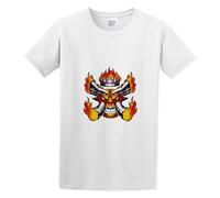 Bear Coming Kaizod Monster Magnet God Says No Sport Mens Short Sleeve White 3XL