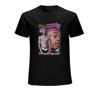 Bear Coming Men's VTG Wiz Khalifa Great Mind Think Alone Cotton Unisex Shirt MM1087 Black L