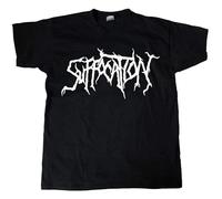 Bear Coming Suffocation Title Logo T-Shirt Black L