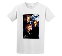 Bear Coming The Files Many Moods of Dana Scully Moon Gillian Anderson FBI Mens Short Sleeve White XL