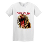 Bear Coming Tygers of Pan Tang 'Wild Cat' Mens Short Sleeve White XL