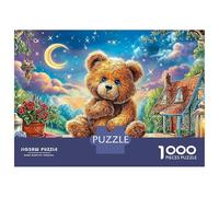 Bear Crossing Puzzle Classico 1000 Pezzi Cartone Resistente Tiny Per Adulti & Bambini 12+, Sfida Difficile, Antistress & Decorazione Murale, Relax Definitivo 70x50cm/1000pcs