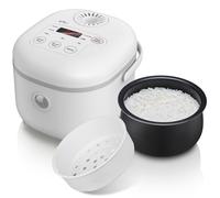 Bear Cuociriso 4 tazze (non cotte) con Vaporiera Rice Cooker Mini