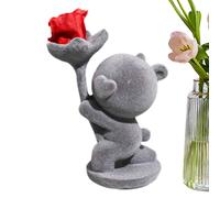 Bear Decor - Scultura di orsi artificiali - Arte animale, romantica, decorativa, per ufficio, soggiorno, camera da letto, cucina, bagno, ingresso feste