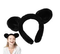 Bear Ears Headband, Fuzzy Faceband Headband, Adult Makeup Headband, Headband, Face Wash Band, Bear Headband, Beauty Headband, Fuzzy Makeup Headband, Non Slip Headband, Cute Headband