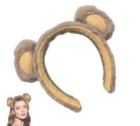 Bear Ears Headband, Fuzzy Makeup Skincare Headband, Cute Soft Headwear for Cosplay Makeup Washing Face Costume Christmas, Adorable Beauty Headband, Comfortable Headband for Makeup