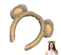 Bear Ears Headband, Fuzzy Skincare Headband, Fuzzy Makeup Skincare Headband, Cute Soft Headwear for Cosplay Makeup Washing Face Costume Christmas