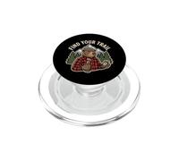 Bear Explorer: Trova la tua avventura all'aperto PopSockets PopGrip per MagSafe