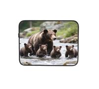 Bear Family River Custodia per computer portatile Notebook Computer Tablet Valigetta Borsa da trasporto per lavoro 17 pollici