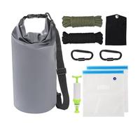 Bear Food Bag Hanging System, sacchetti per alimenti per zaino in spalla, borsa impermeabile da 10 litri, corde in nylon, clip, sacchetto per roccia, sacchetto per alimenti e pompa a vuoto manuale kit