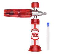 BEAR FORCE Mini pistola a schiuma a pressione aggiornata con connettore rapido da 1/4", generatore di schiuma per idropulitrice regolabile a 360°, dispenser di sapone per lavaggio auto migliorato per