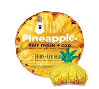 Bear Fruits, Maschera e Cuffia per Capelli, ananas, Detox e Rivitalizza i Tuoi Capelli, 1 Maschera 20 ml + 1 Cuffia ananas Riutilizzabile