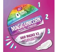 Bear Fruits Maschera magica idratante per capelli, confezione di ricarica, 3 x 20 ml