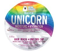 Bear Fruits Maschera Per Capelli Idratante + Cuffia Unicorno Riutilizzabile, 20 ml, Confezione da 1