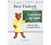 Bear Funbook Presents I Can Write My Name Edward’s Personalized Letter Tracing Workbook