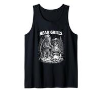 Bear Grills - Divertente Grafica di Giochi di Parole per Cucinare all'aperto Canotta