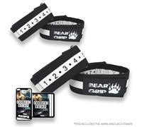 BEAR GRIP - Fasce di allenamento per restrizione del flusso sanguigno (nero/bianco, braccia e gambe (Bundles))