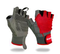 BEAR GRIP - Guanti da allenamento, edizione leggera e traspirante (Rosso, XL)