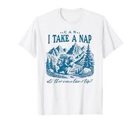 Bear Hiking Design Posso Fare Un pisolino in Cima alla Montagna? Maglietta