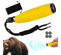 Bear Horn - Allarme antiterrente a 3 toni, portatile, 125 dB, 4 livelli di volume, per escursioni, campeggio, eventi sportivi