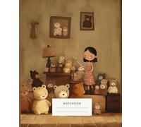 Bear Hugs & Sweet Memories Notebook: is a heartfelt notebook inspired by the cozy charm of a room filled with treasured teddy bears.