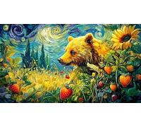 Bear-in-magical-berry-forest Puzzle 1000 pezzi Estremamente difficile Giochi educativi per adulti e bambini Idea regalo perfetta per relax 38x52/1000 pezzi