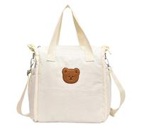 Bear Inspires, borsa per pannolini con ampio spazio a tenuta stagna, borsa essenziale per la scuola materna, facile da trasportare per i neo genitori