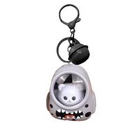 Bear LED Holder Robusto ABS Portachiavi Borse Zaini Decorazione Bel Disegni Per Le Donne Alla Moda Nero/Giallo/Grigio Donna Bear Portachiavi, grigio, Taglia unica