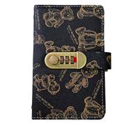 Bear - Libro salvadanaio con password, 17,7 x 11,2 cm, blocco per la gestione delle bollette, strumento di gestione finanziaria, per banconote, bambini, adulti, principianti, adolescenti, Multicolore