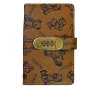 Bear - Libro salvadanaio con password, 17,7 x 11,2 cm, blocco per la gestione delle bollette, strumento di gestione finanziaria, per banconote, bambini, adulti, principianti, adolescenti, Multicolore