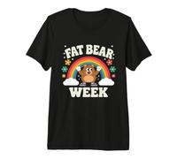 Bear Lovers Grasso Orso Settimana Vintage Retro Grizzly Maglietta Premium