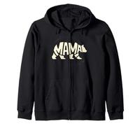 Bear Mama Festa della mamma Wildlife Zoo Day Donne Ragazze Felpa con Cappuccio