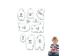 Bear - Modelli per Cucito con Orsetto ricordo, Righello, cartamodello per Orsetto ricordo, con e Istruzioni, per Letto, Camera da Letto, Soggiorno