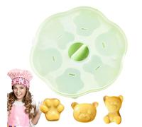 Bear Mold, Cartoon Baking Tray Mould, Cartoon Animal Baking Making Moulds For Candy, 6 Cavities Gummy Bear Silicone Mold, Cookie, Cake Decoration, Argilla, Resina epossidica, Gum Paste